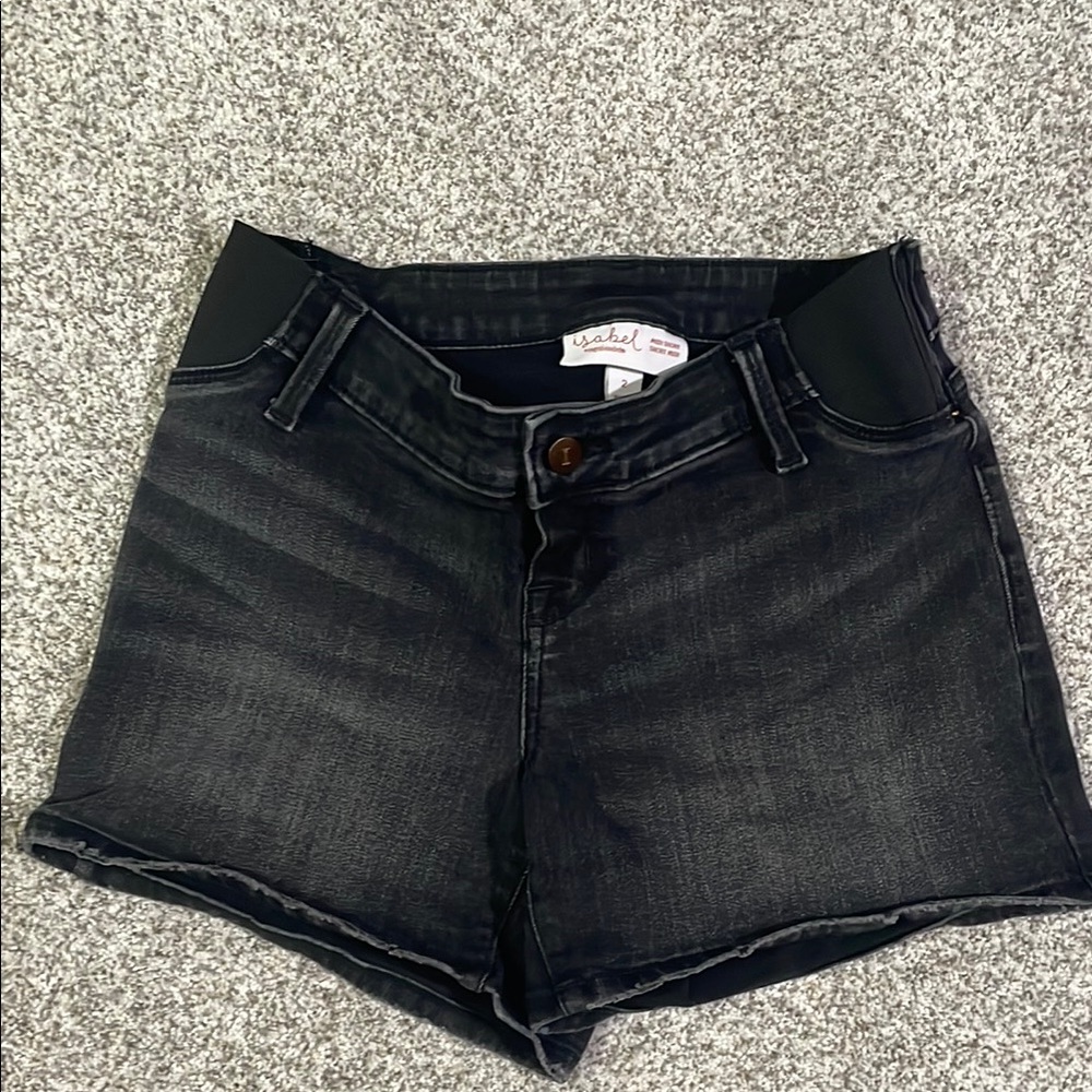 Isabel Maternity by Ingrid & Isabel Black Jean Shorts